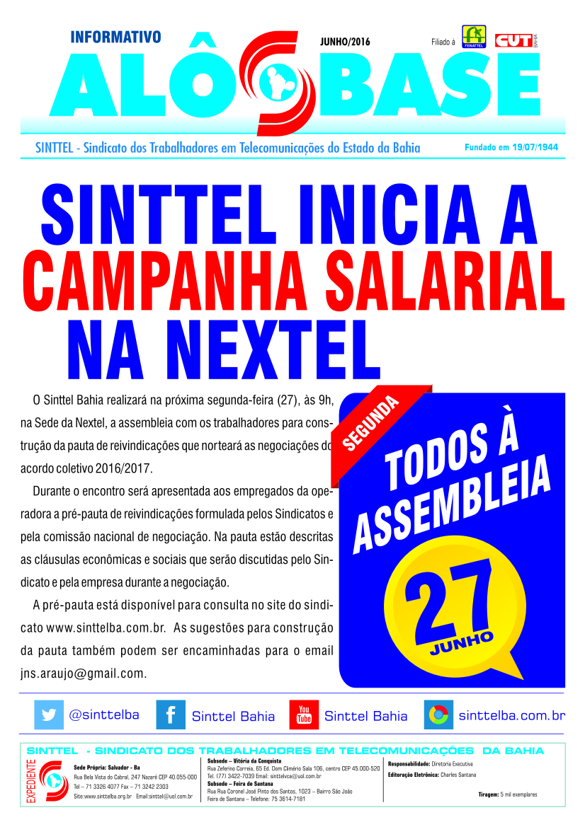 Hoje (27) é dia de assembleia na Nextel